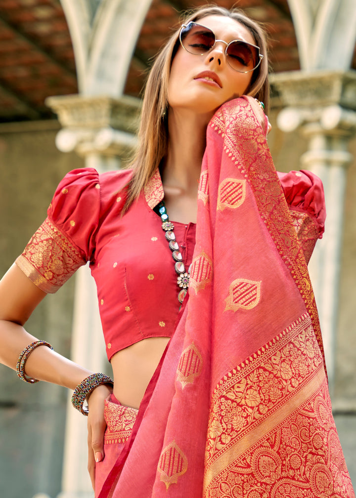 Heart Of Universe Tissue Silk Saree