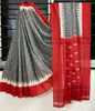 Ikkat Print Linen Saree