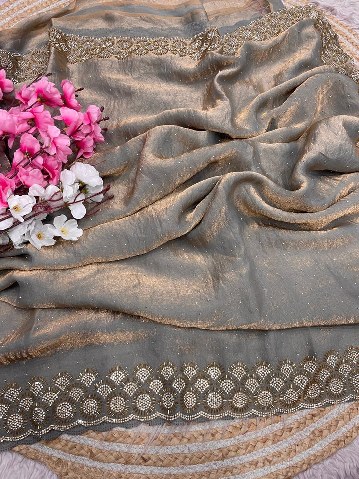Grace Bloom Designer Space Silk Saree