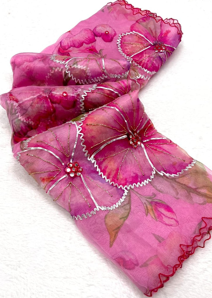 Feel The Organza(Theme Of Nature)Saree