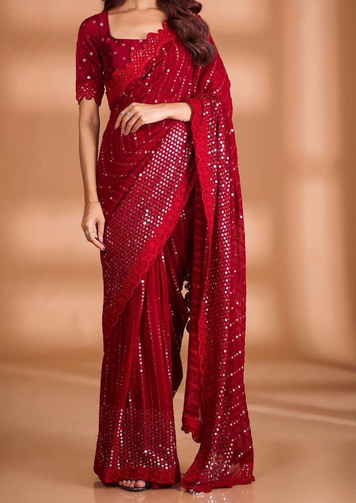 Clear The Rumor (Georgette silk saree)