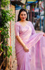 Chiffon Fun(Lavender Color saree)