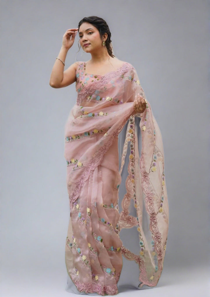 Ultra-Fine Organza Saree