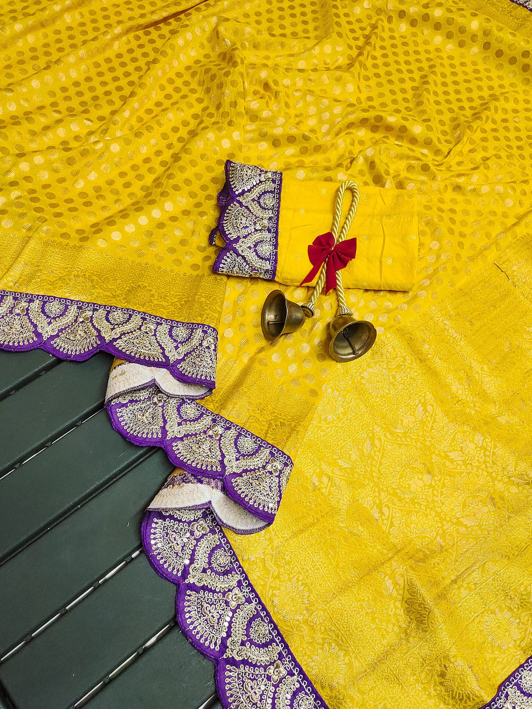 Spot The Dot (Banarasi Crape Silk Saree)