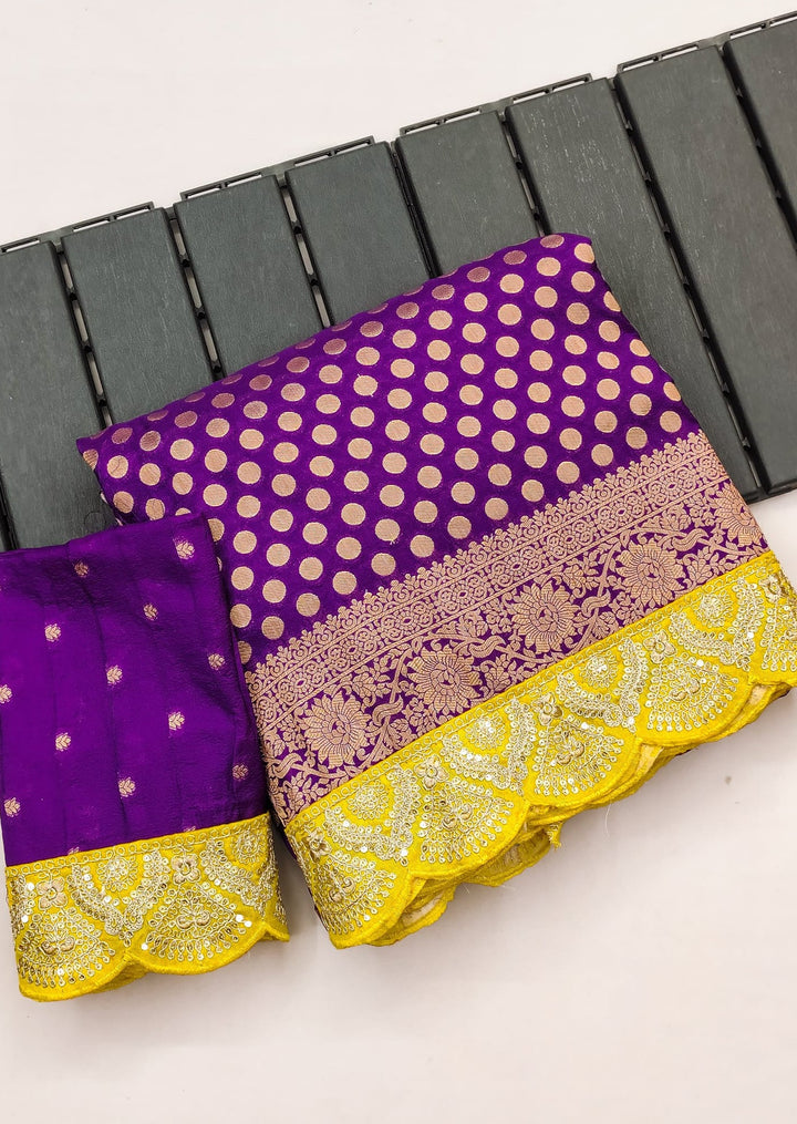 Spot The Dot (Banarasi Crape Silk Saree)