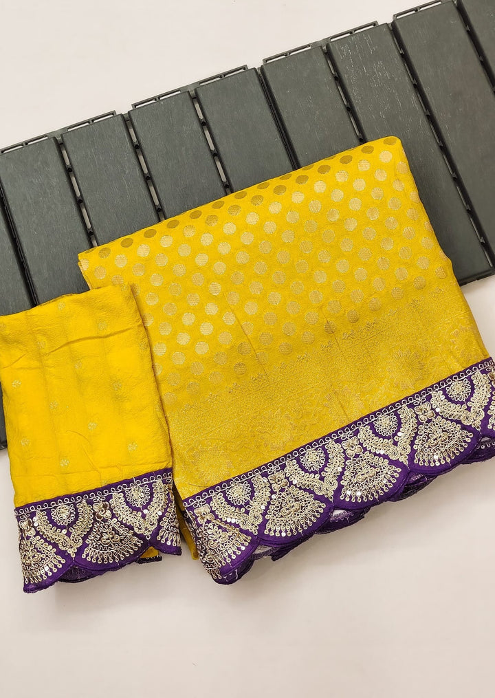 Spot The Dot (Banarasi Crape Silk Saree)