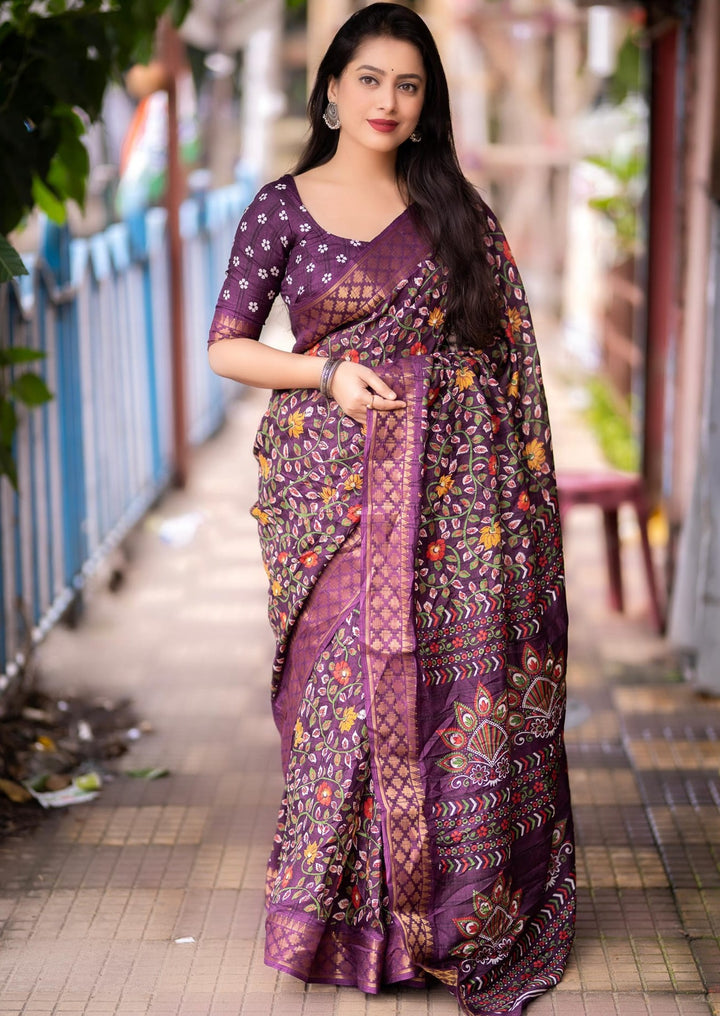 Dil Se Kalamkari Tak (Silk Saree)