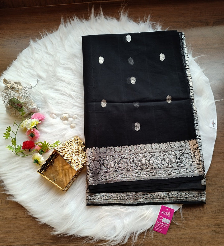 Khaddi Chiffon Banarasi Saree