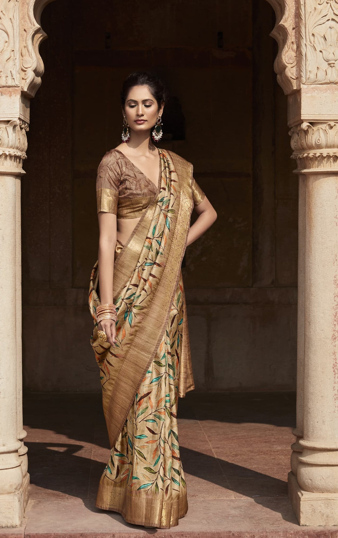 A Drape To Flaunt Fancy Silk Saree