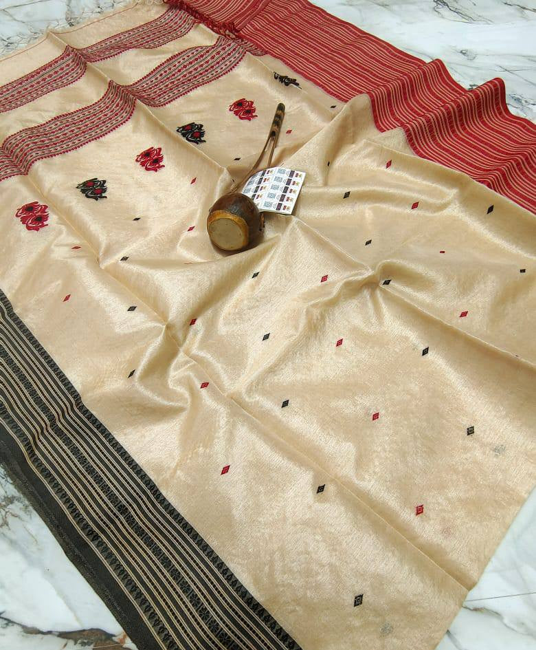 Golden Music - The Auspicious Tussar Saree