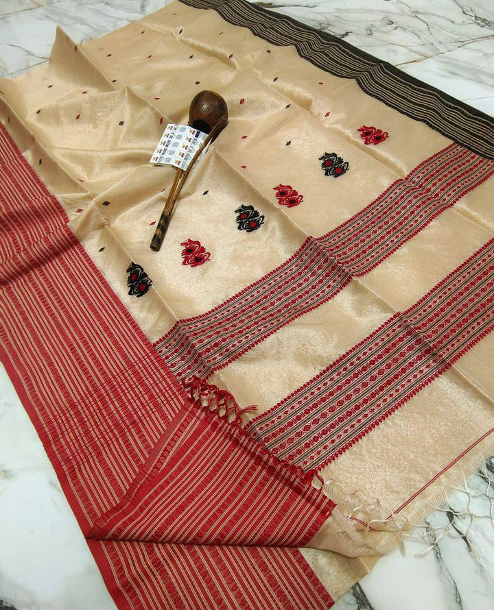 Golden Music - The Auspicious Tussar Saree