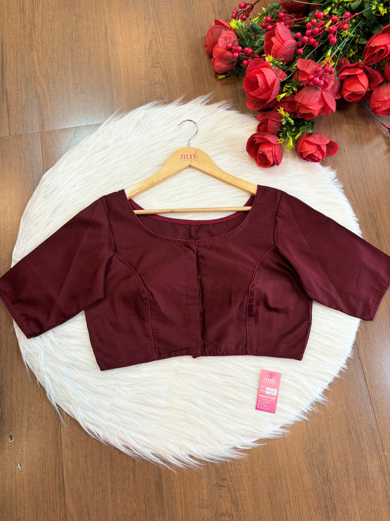 Single And Solid Color Fancy Designer Blouse