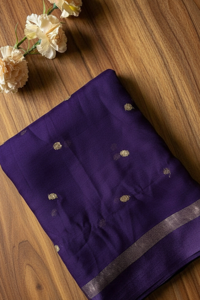 Amazing Chronicles Georgette Blue Silk Saree