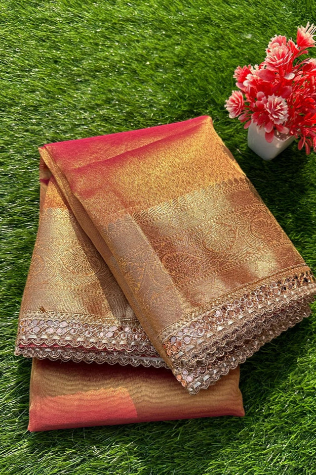 September Song Banarasi Tissue Katan Silk Saree