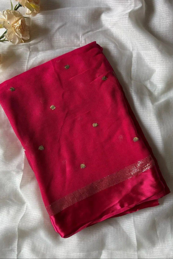 Amazing Chronicles Georgette Silk Saree