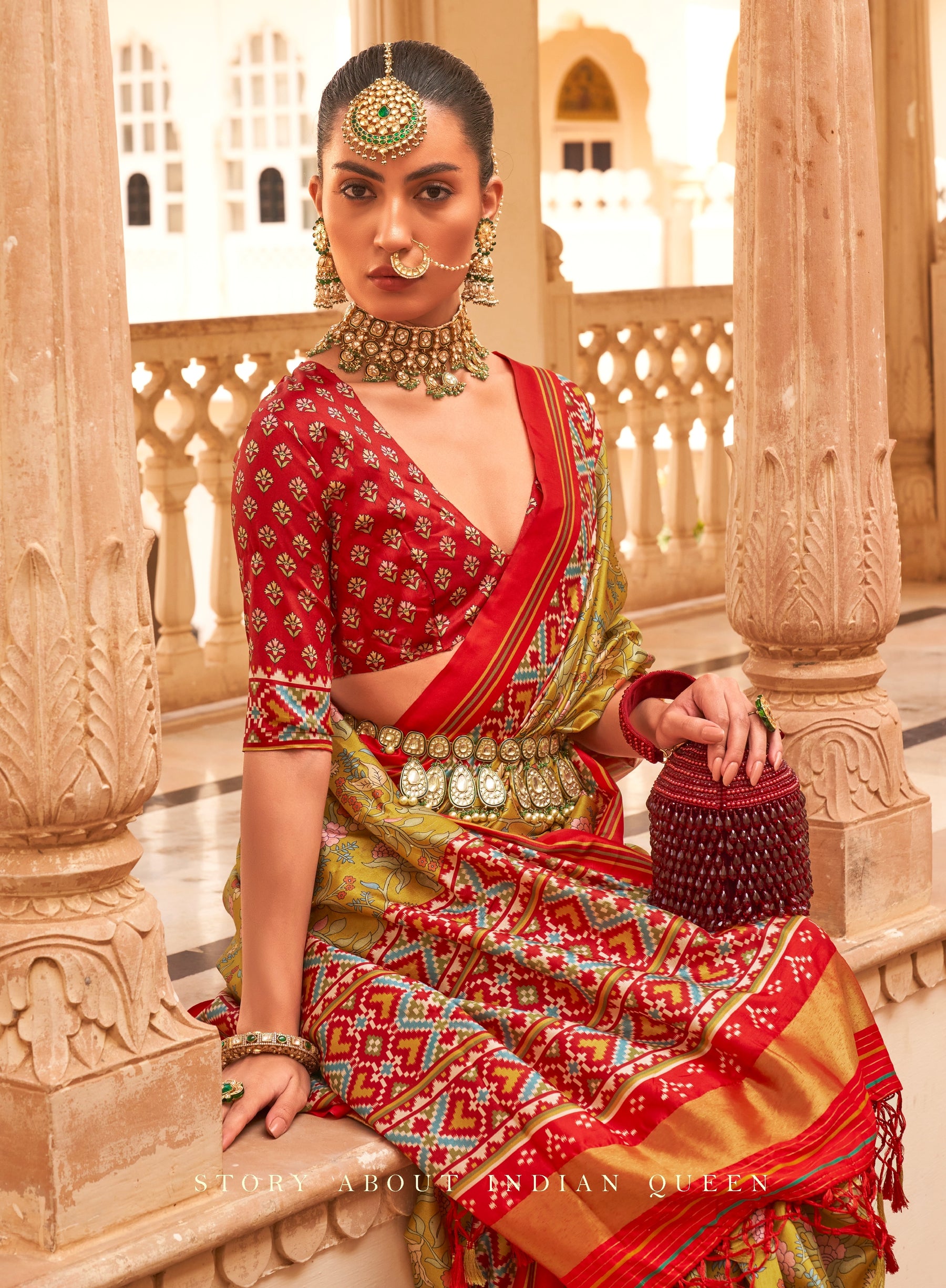 Red sari | Indian fashion, Indian sari dress, Dress indian style