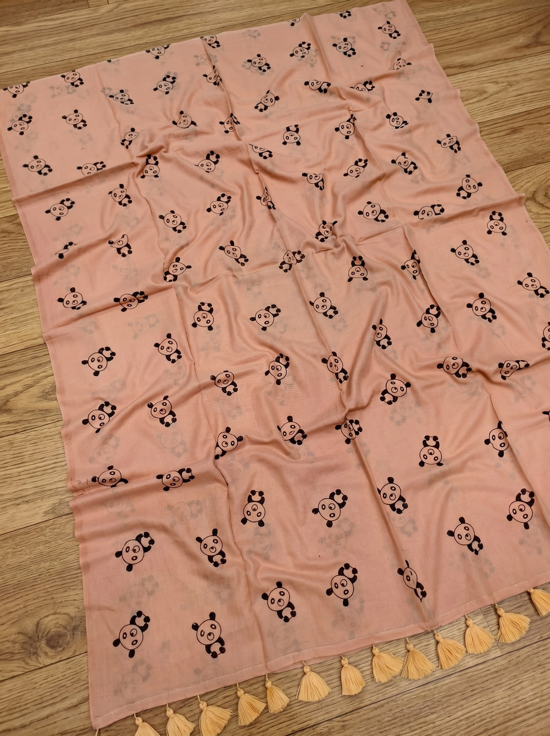 Little Panda Tale Mul Cotton Saree