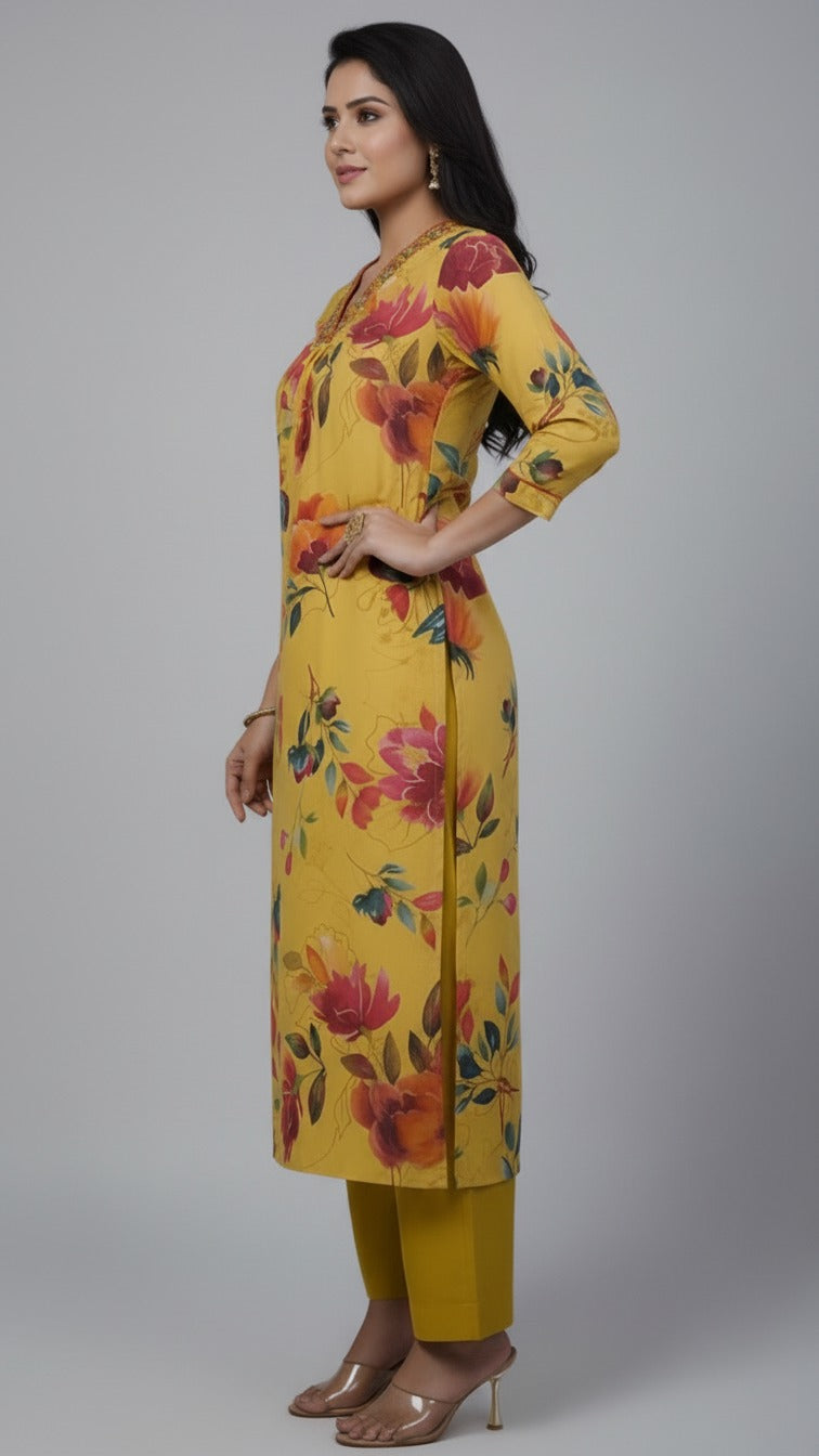 Just Wonderlast Muslin Kurti Set