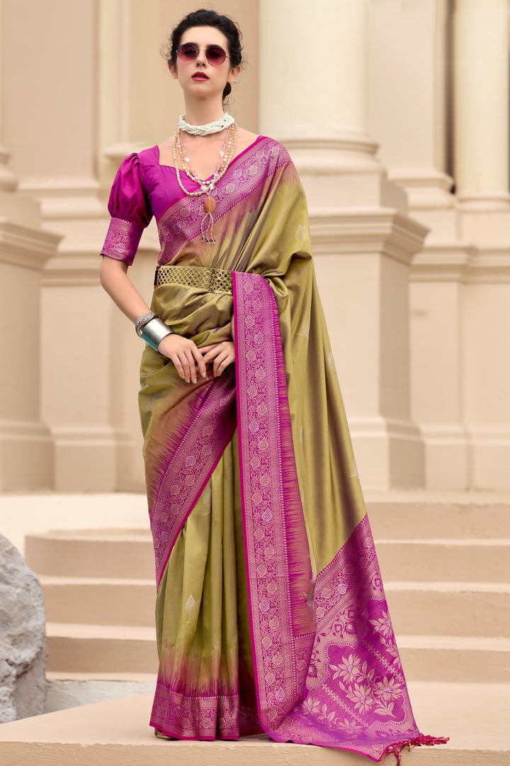 Wrapping In Love Kanjivaram Silk Saree