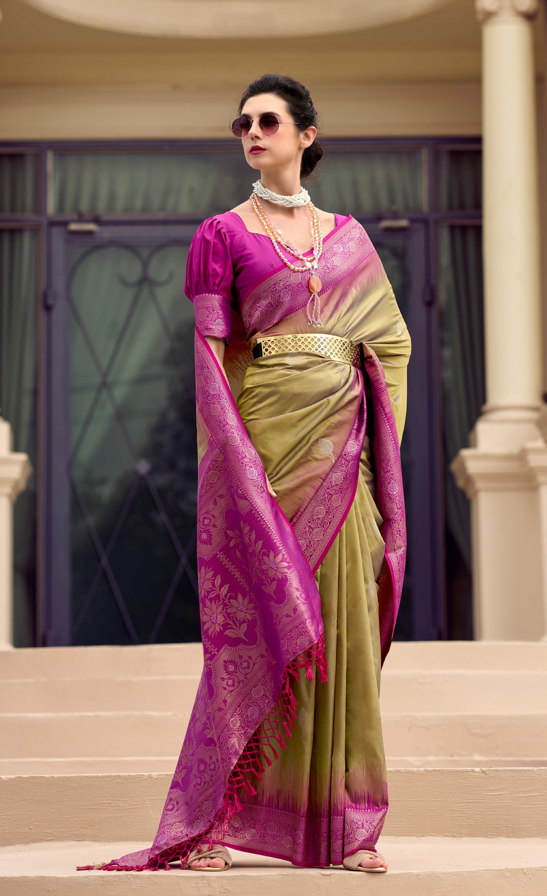 Wrapping In Love Kanjivaram Silk Saree