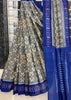 Ikkat Print Linen Saree