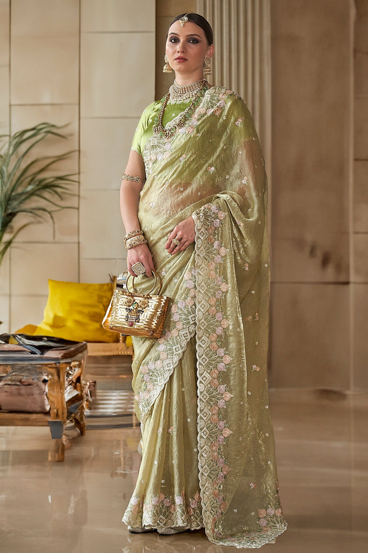 Traditional Love Tissue Silk Saree