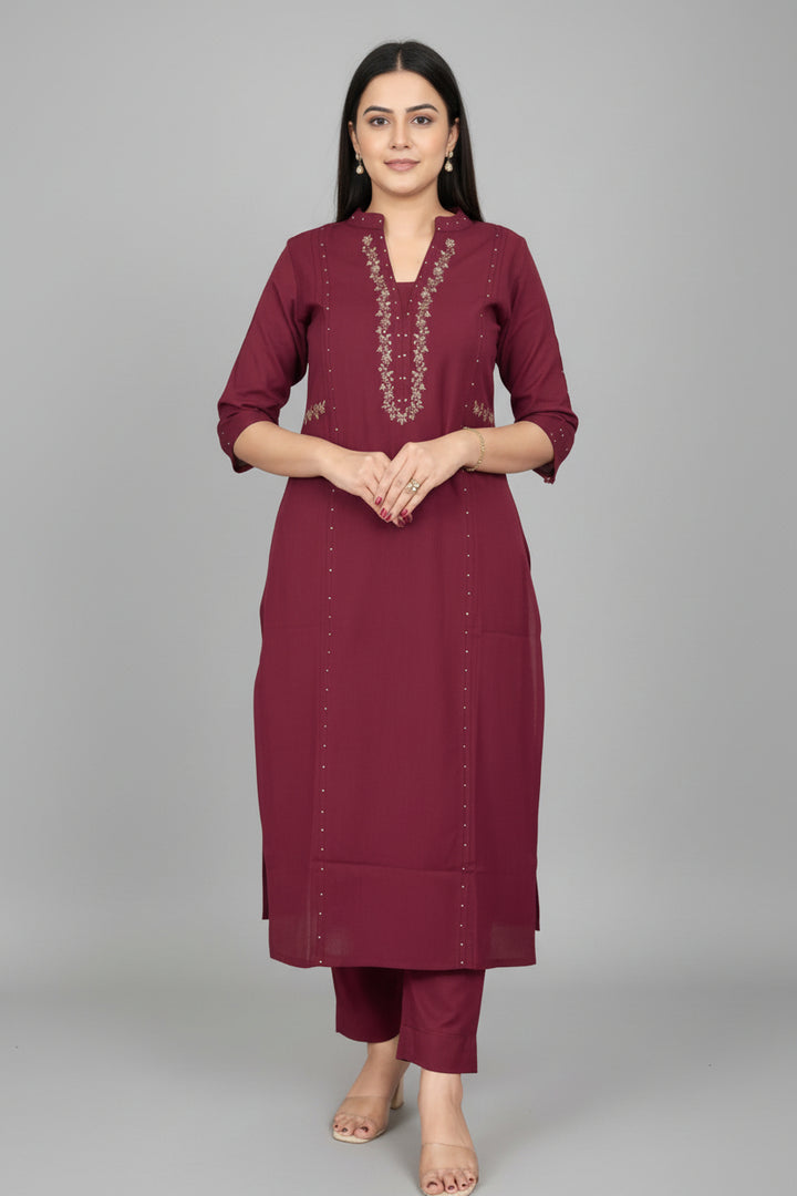 World Class Story Cotton Kurti Set