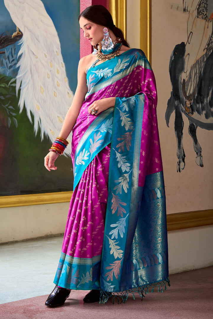 Only She Banarasi Soft Silk Saree