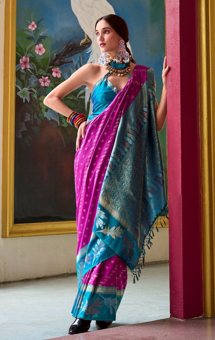 Only She Banarasi Soft Silk Saree