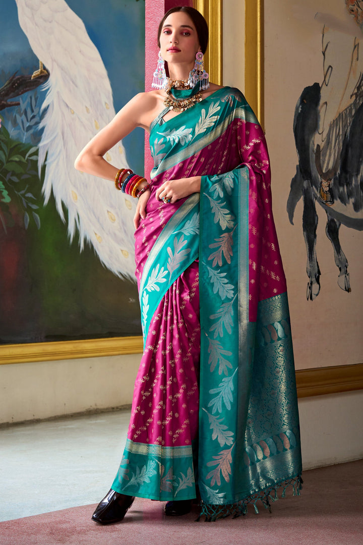 Only She Banarasi Soft Silk Saree