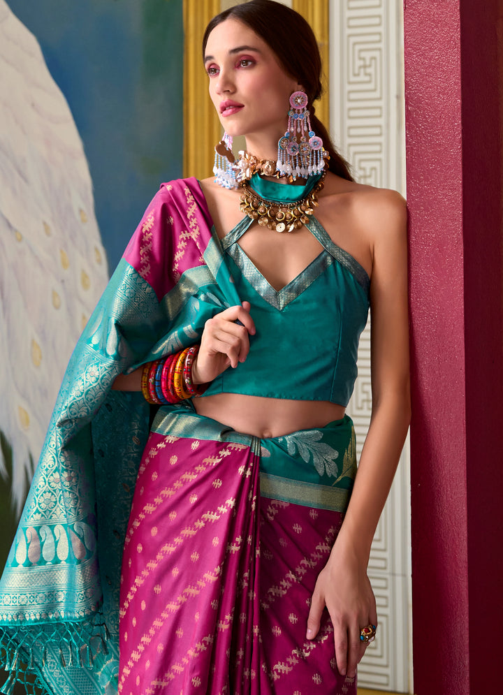 Only She Banarasi Soft Silk Saree