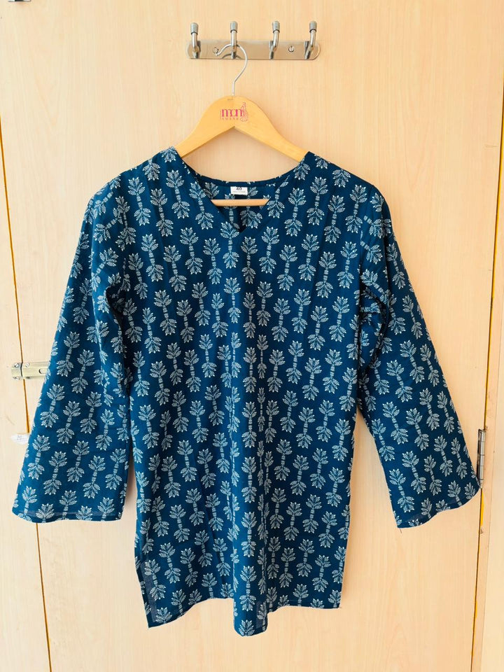 Blue Star-Pure Cotton Kurti
