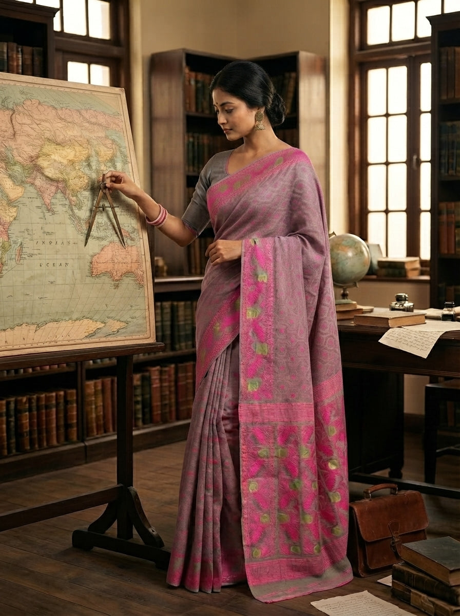 Swarnamayi Jamdani Saree