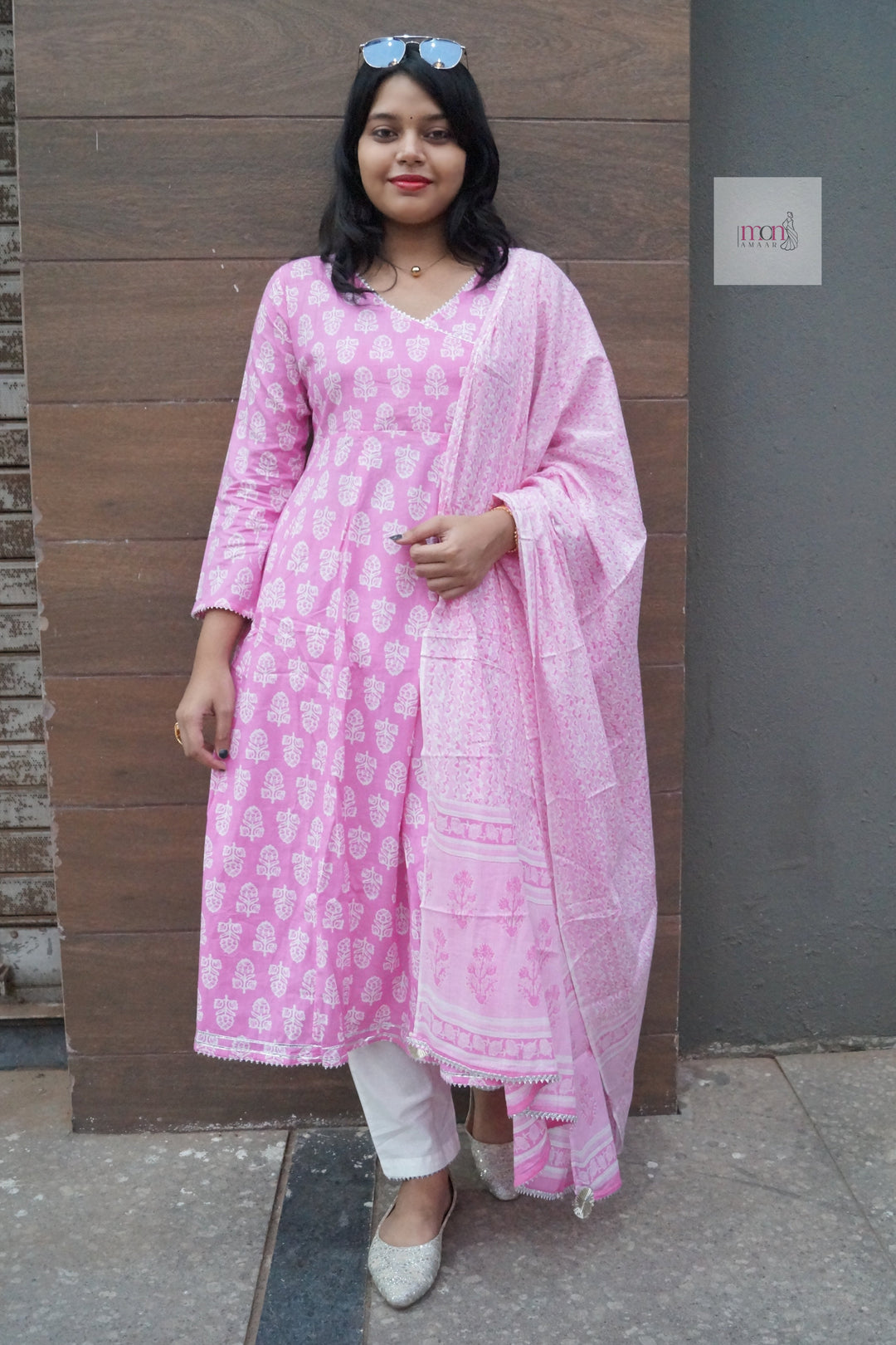 Festive Fashion(Beautiful Angrakha  Kurti Set)