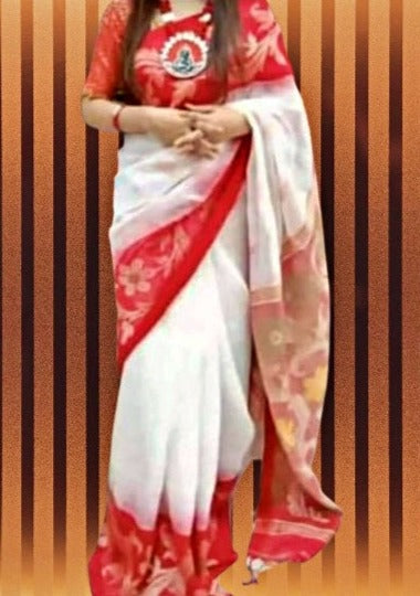 Debi Boron Linen Banarasi Saree