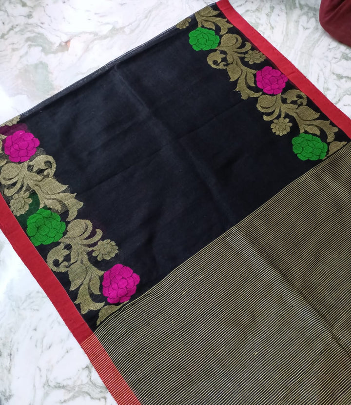 Golap Linen Jamdani Saree