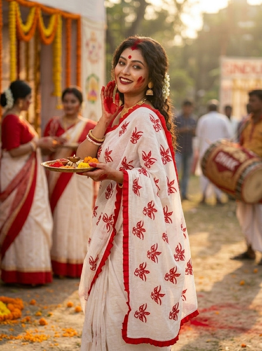 Kanak Roshni Cotton Silk Saree