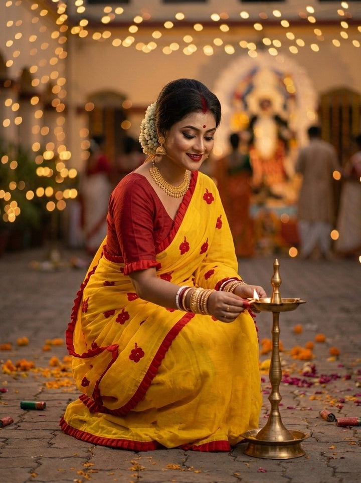 Kanak Roshni Cotton Silk Saree