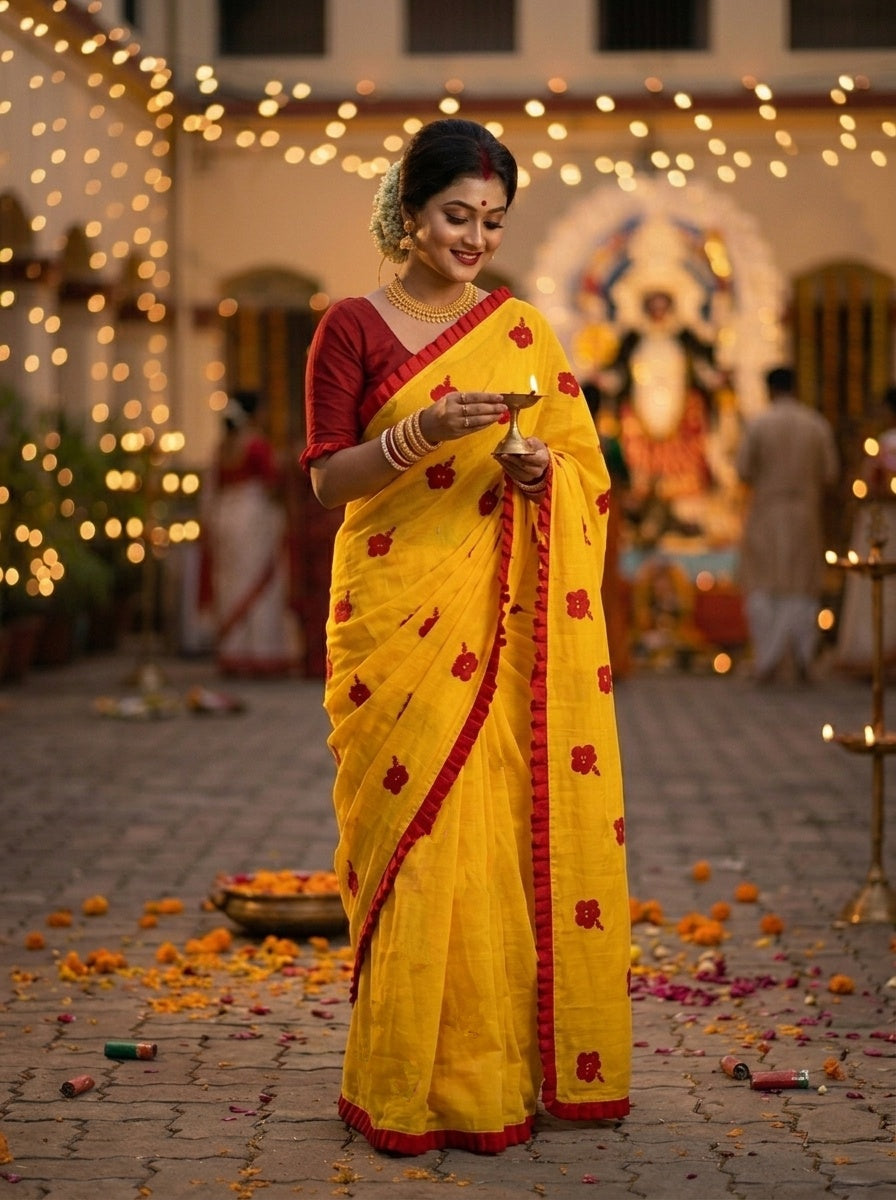 Kanak Roshni Cotton Silk Saree