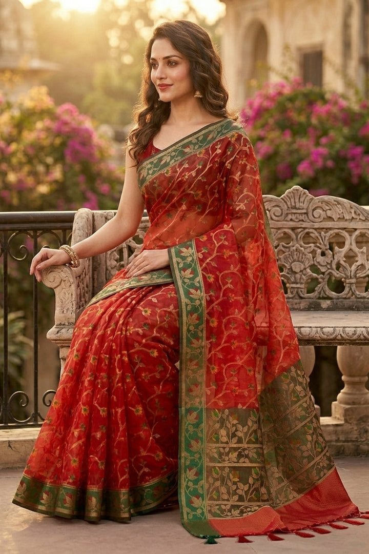 Divine Essence Muslin Jamdani Saree