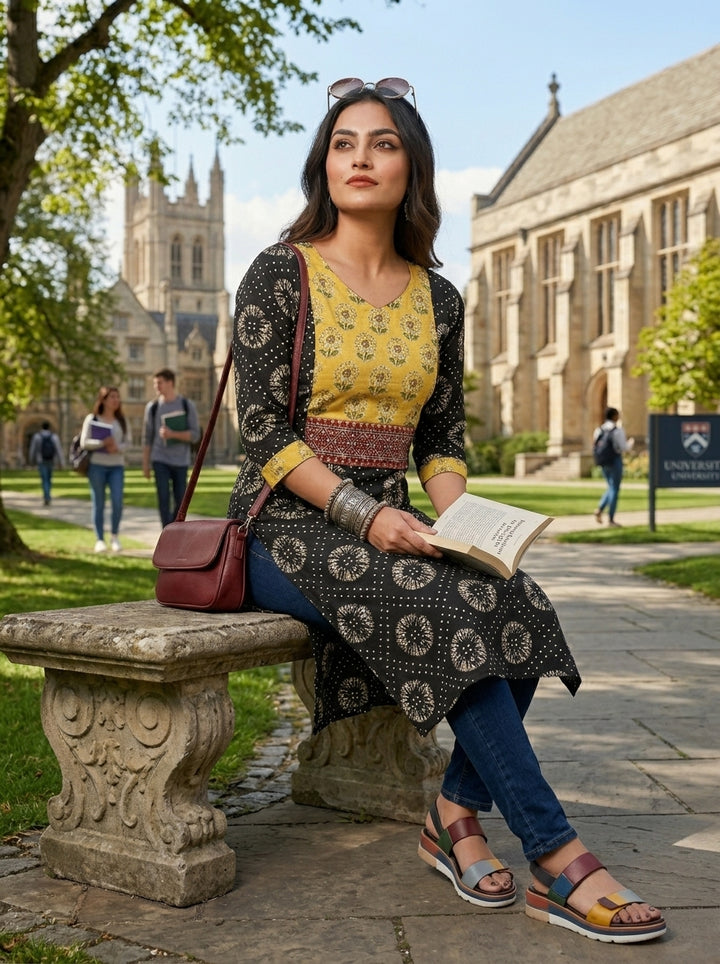 Blackberry-Cotton Kurti