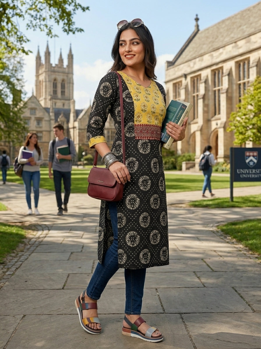 Blackberry-Cotton Kurti