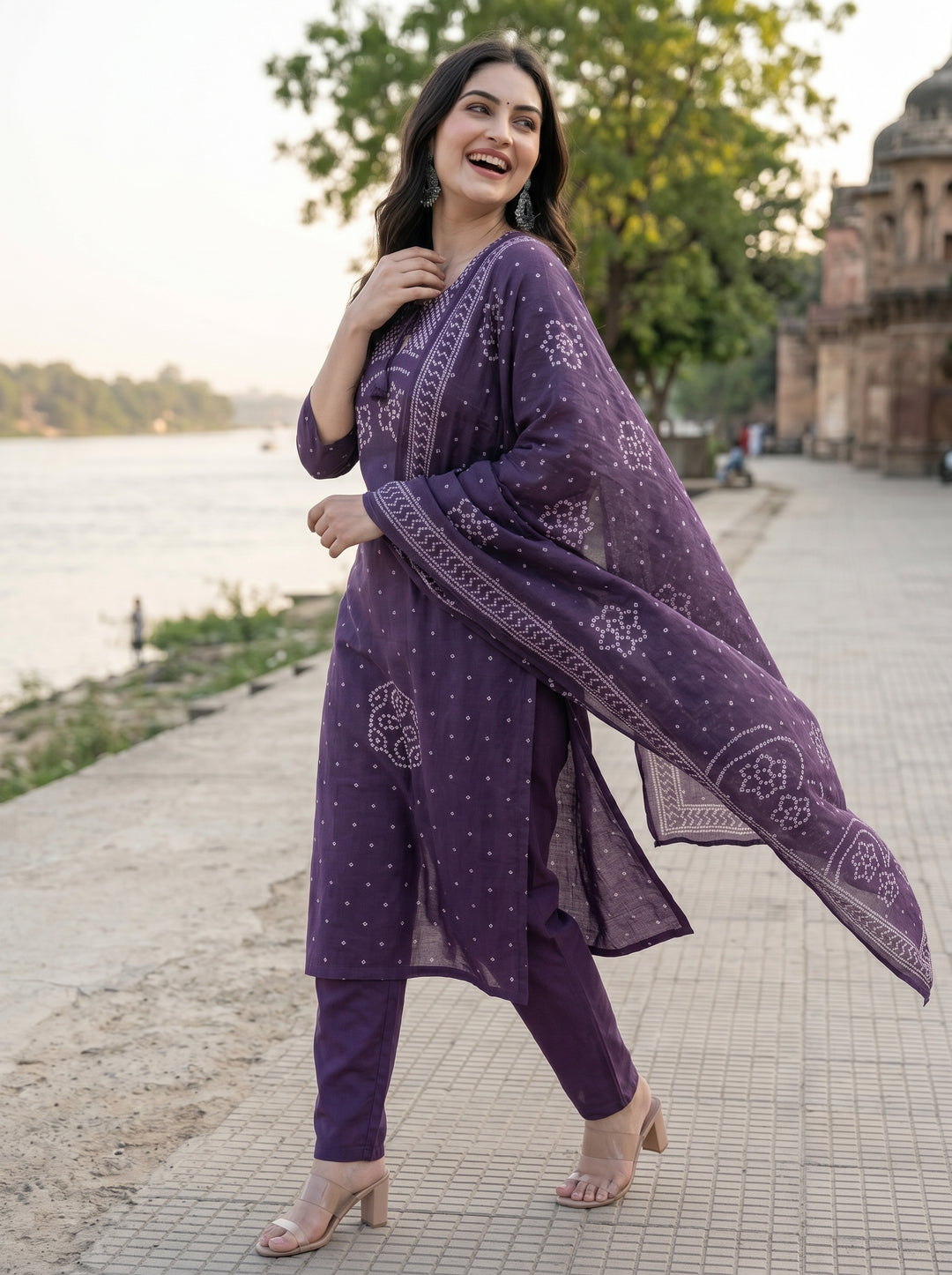 Sweet Girl Cotton Kurti Set