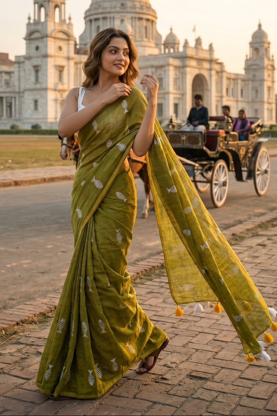 Sagarika Mul Cotton Saree
