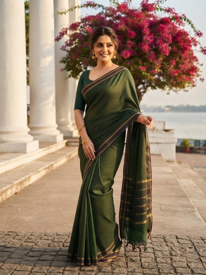 Forest Royale Cotton Saree