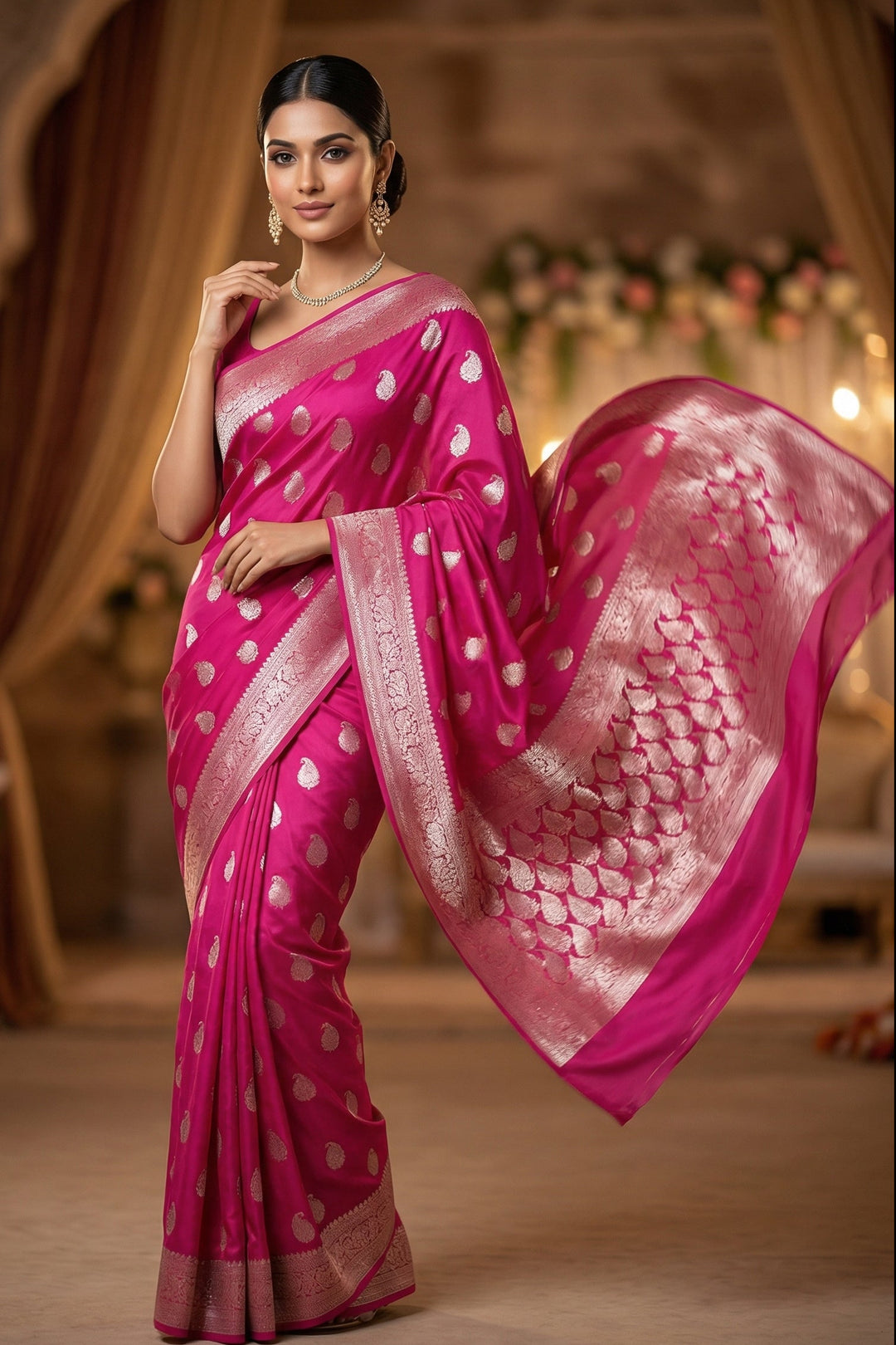 Drizzle Of Grace Gajji Silk Saree