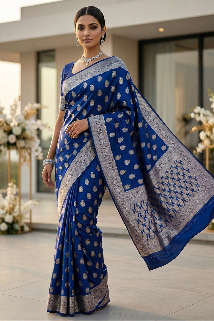 Drizzle Of Grace Gajji Silk Saree