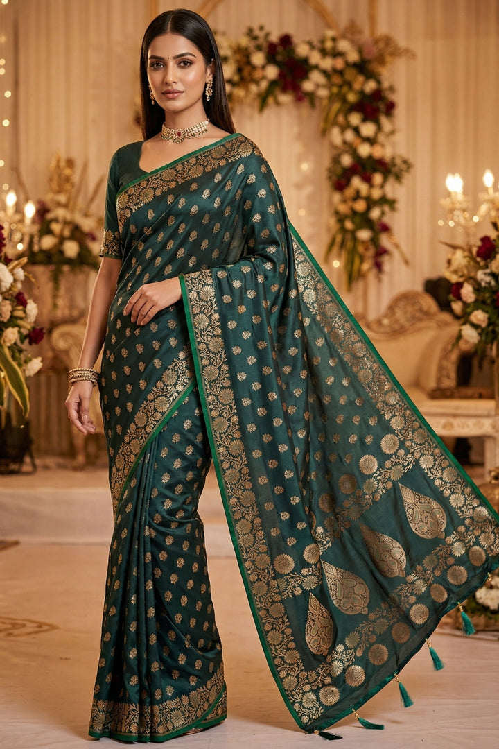 Flowy Magic (Satin Silk Saree)