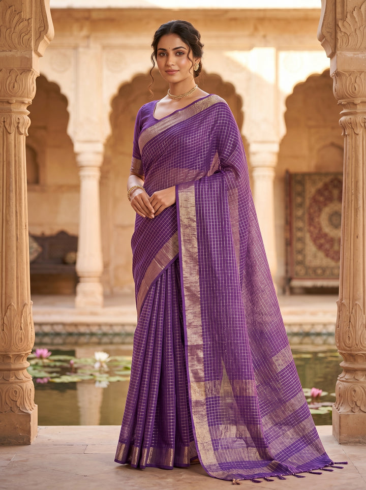 Kahaani Pure Handwoven Linen Saree
