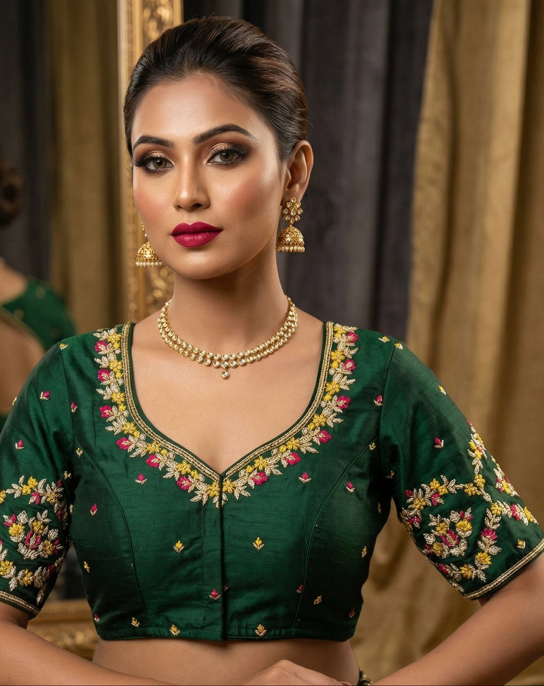 Monalisa (Vichitra Silk Blouse)